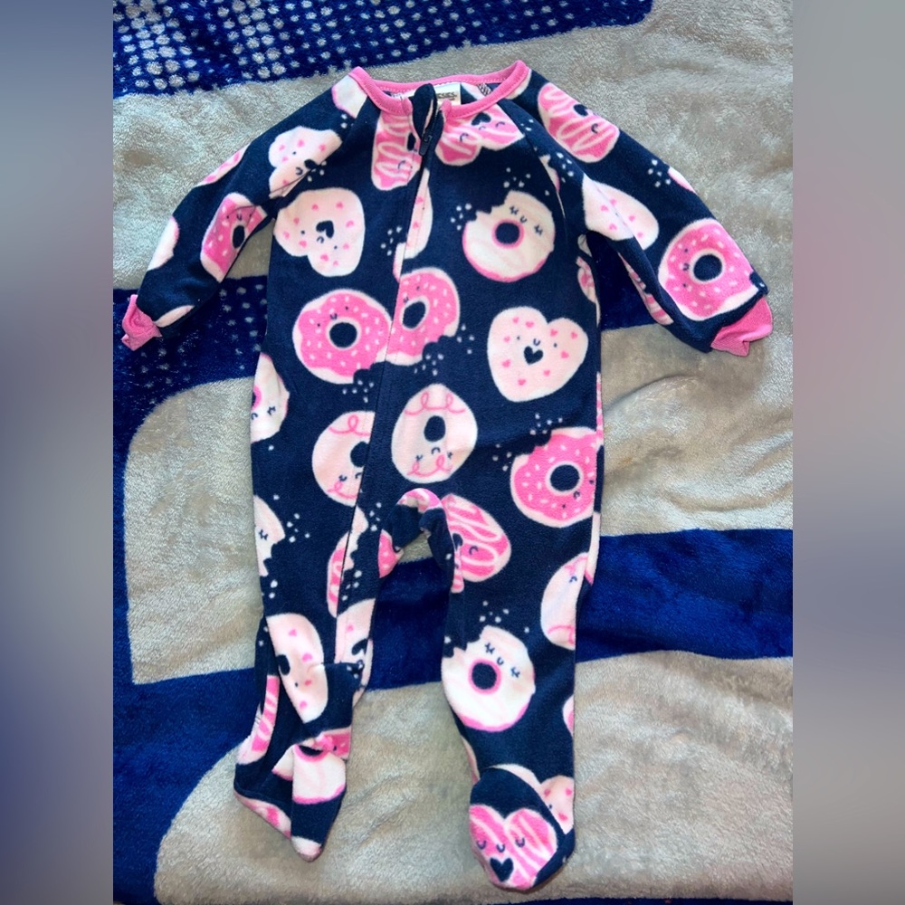 Baby girl donuts pajamas